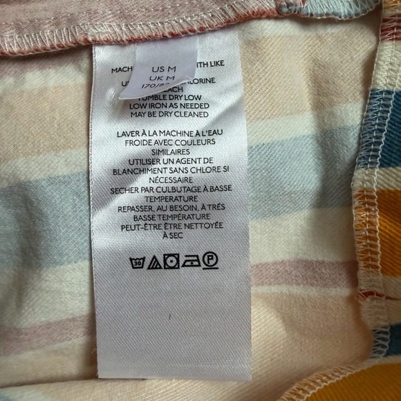 Free People Real Deal Colorful Hippie Retro Stretch Striped Flare Pants-M - Picture 10 of 15